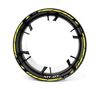 Stickers Bords De Jantes Autocollants Réfléchissants pour Jantes De Moto pour Yamaha MT 07 MT07 MT-07 2020 2021 Roue Autocollant Jante Decal(Couleur 1)