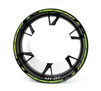 Stickers Bords De Jantes Autocollants Réfléchissants pour Jantes De Moto pour Yamaha MT 07 MT07 MT-07 2020 2021 Roue Autocollant Jante Decal(Couleur 8)