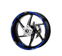 Stickers Bords De Jantes Autocollants Réfléchissants pour Jantes De Moto pour Yamaha XJR 400 1200 1300 Roue Autocollant Jante Decal(Couleur 3)