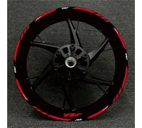 Stickers Bords De Jantes Autocollants Réfléchissants pour Jantes De Moto pour Yamaha YZF R15 YZF-R15 YZFR15 Roue Autocollant Jante Decal(Couleur 4)