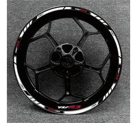 Stickers Bords De Jantes Autocollants Réfléchissants pour Jantes De Moto pour Yamaha YZF R3 Et YZF R3 Roue Autocollant Jante Decal(Couleur 3)