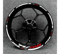 Stickers Bords De Jantes Autocollants Réfléchissants pour Jantes De Moto pour Yamaha YZF R6 YZF-R6 YZFR6 Roue Autocollant Jante Decal(Couleur 3)