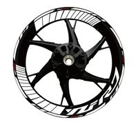 Stickers Bords De Jantes Autocollants Réfléchissants pour Jantes De Moto pour Yamaha YZF R7 YZFR7 Roue Autocollant Jante Decal(Couleur 14)
