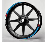 Stickers Bords Jantes Autocollants Réfléchissants Jantes De Moto pour BMW S1000RR S1000R S1000XR S1000 S 1000 RR R XR Autocollants Réfléchissants pour Jantes Ensemble Jantes d'autocollants(Couleur 1)
