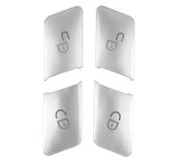 Stickers Boutons Compatible Avec Benz Pour GLK X204 2015-2026 Autocollants Intérieurs Voiture Serrure Porte Bouton Déverrouillage Interrupteur Paillettes(Silver)