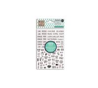 Stickers Bullet Journal noirs transparents Multicolore G