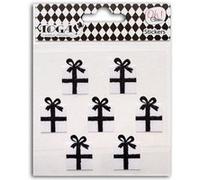 Stickers cadeaux noirs & blancs Noir G