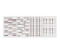 Stickers calendrier 4 planches - Symboles & notes