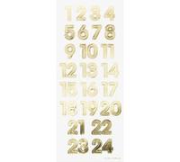 Stickers calendrier de l'Avent 'NUMBERS IRIDESCENT'