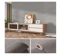 Stickers Carrelage Lin 3D Mousse Auto-adhésif PVC Couleur Unie Épaissie Imperméable Fond Mur Rénovation Papier Peint Stickers Muraux Décoration Intérieure(Linen Beige gray,280cmx50cm)