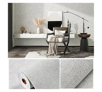 Stickers Carrelage Lin 3D Mousse Auto-adhésif PVC Couleur Unie Épaissie Imperméable Fond Mur Rénovation Papier Peint Stickers Muraux Décoration Intérieure(Diatom Light grey,280cmx50cm)