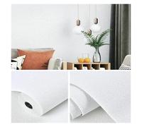 Stickers Carrelage Lin 3D Mousse Auto-adhésif PVC Couleur Unie Épaissie Imperméable Fond Mur Rénovation Papier Peint Stickers Muraux Décoration Intérieure(Diatom White,280cmx50cm)