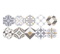 Stickers carrelages hexagones sol lilania anti-dérapant