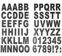 Stickers carton alphabet chiffres 3,5 cm noir x 63