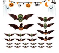 Stickers Chauve-Souris Pour Mur 24 Pièces De Lumières LED Réutilisables