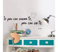 Stickers citation Walt Disney 'You Can Do it' Noir G
