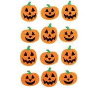 MÉGACRÉA Stickers Citrouille Feutrine 4 à 5 cm 12 pièces