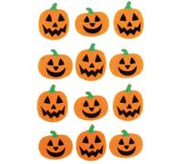 Stickers citrouille feutrine 4 à 5 cm 12 pièces