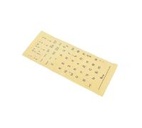 Stickers Clavier RussianTransparent Russie Disposition Alphabet Lettres Blanches pour Ordinateur Portable Ordinateur Portable Ordinateur PC