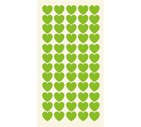 Stickers Coeur 21mm, 60 Autocollants gommettes Adhésifs en Coeur Colorés Anniversaires, Saint-Valentin, Mariage, Album Scrapbooking, DIY Album photo, Livres, Agenda, Loisir Créatif, fêtes (Vert)