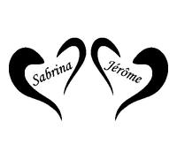 Stickers coeurs personnalisés