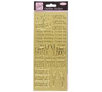 Stickers Contour D'anita - Anniversaire de Mariage - Or
