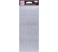 Stickers Contour D'anita - Meilleurs Voeux D'anniversaire - Argent