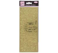 Stickers Contour D'anita - Souhaits d'anniversaire Spéciaux - Or