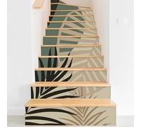 Stickers contremarches escalier - Feuilles Tropicales 3617682449798 - Adhésif Brillant - Largeur 100 cm x Hauteur 150 cm