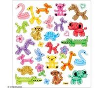 Stickers Creativ Company - Animaux ballon - 26 pcs environ G