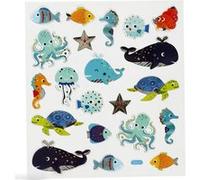 Stickers Creativ Company - Animaux marins - 21 pcs environ G