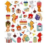 Stickers Creativ Company - Chat et anniversaire - 38 pcs environ G