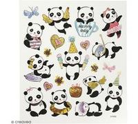 Stickers Creativ Company - Panda - 21 pcs environ G