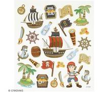 Stickers Creativ Company - Pirates - 26 pcs environs G