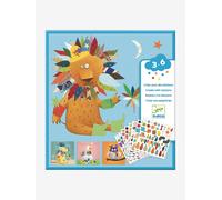 Stickers Créer des animaux multicolore TU