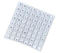 Stickers De Clavier À Bulles - Lettres De Lettres Surélevées Autocollants - Ensemble De Décalcomanies De Claval - Couvercles De Touches À Clous Avec Lettres Pour La Frappe, Le Jeu Et Les Voyages - Ord