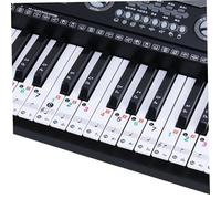 Stickers de clavier de piano, 88/61/49/37 Autocollants piano transparents et amovibles, PVC écologique, parfait pour les débutants et les étudiants ou les enfants pour les débutants