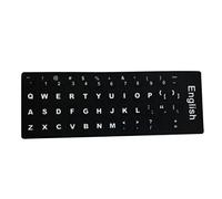 Stickers de Clavier Remplacement Anglais Non Transparent avec Fond sur Lettrage Blanc pour Ordinateur Portable Desktops 3pcs, remplaçant l'autocollant du Clavier