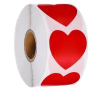 Stickers De Coeur Rouge Étiquettes Scellées 500pcs Coeur Étiquettes Autocollants Sticker Sticker pour L' Décoration De Mariage