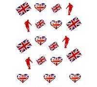 Stickers de football EM WM Angleterre - Drapeau du football - Pour nail art - RM Beautynails Nailwrap