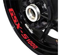 Stickers de la Moto Stickers décoratifs décomposés réfléchissant décalques de Cadre imperméable for GSX-S1000 GSX S1000 (Color : Reflective Red)