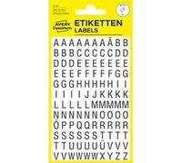 Stickers de lettres, lettres A-Z, noir