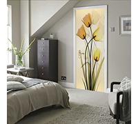 Stickers De Porte 3D 85x215cm(33.46 inches * 84.64 inches) Stickers Porte Poster 3D pour Porte Cuisine Salon Chambre Salle De Bain Papier Peint Autocollants Porte 3D Porte Déco