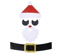 Stickers de porte en feutre pour porte Motif élan de Noël