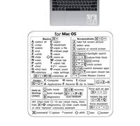 Stickers de raccourci clavier - Guide de référence rapide, Étiquettes de mots | Pas de superposition adhésive de saleté, feuille de triche de commande facile pour le travail de bureau, configura