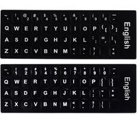 Stickers De Remplacement Pour Claviers Anglais Stickers De Remplacement Pour Claviers Britanniques Non Transparents Stickers Noirs Avec Lettres Blanches Stickers Pour Ordinateurs P[POU6266056]