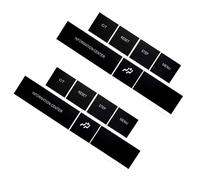 Stickers de réparation Audio Compatible Avec Jeep Pour Commander 2005, 2006, 2007, 2008, 2009 Autocollants De Réparation Pour Boutons De Console Centrale, Accessoires Automobiles