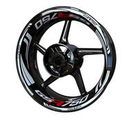 Autocollants Stickers Autocollants De Roue De Moto pour Suzuki GSR750 GSR 750, Ensemble De Bandes De Jantes Et De Pneus, Autocollants pour Moyeux Autocollants Jantes(Couleur 1)