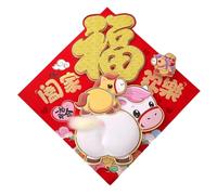 Stickers Décoratifs de l'Année du Cheval 2026 | Décorations D'Intérieur Chinoises Mignonnes 3D En Dessin Animé,Idées Décoratives pour le Nouvel An,Pour Maison Porte Vitrine École Bureau Café Librairi