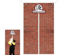 Stickers Décoratifs du Monde des Sorciers - Déco Anniversaire Thème Magique avec Toile de Fond Mural "9 3/4 King's Cross" pour Amateurs et Fêtes